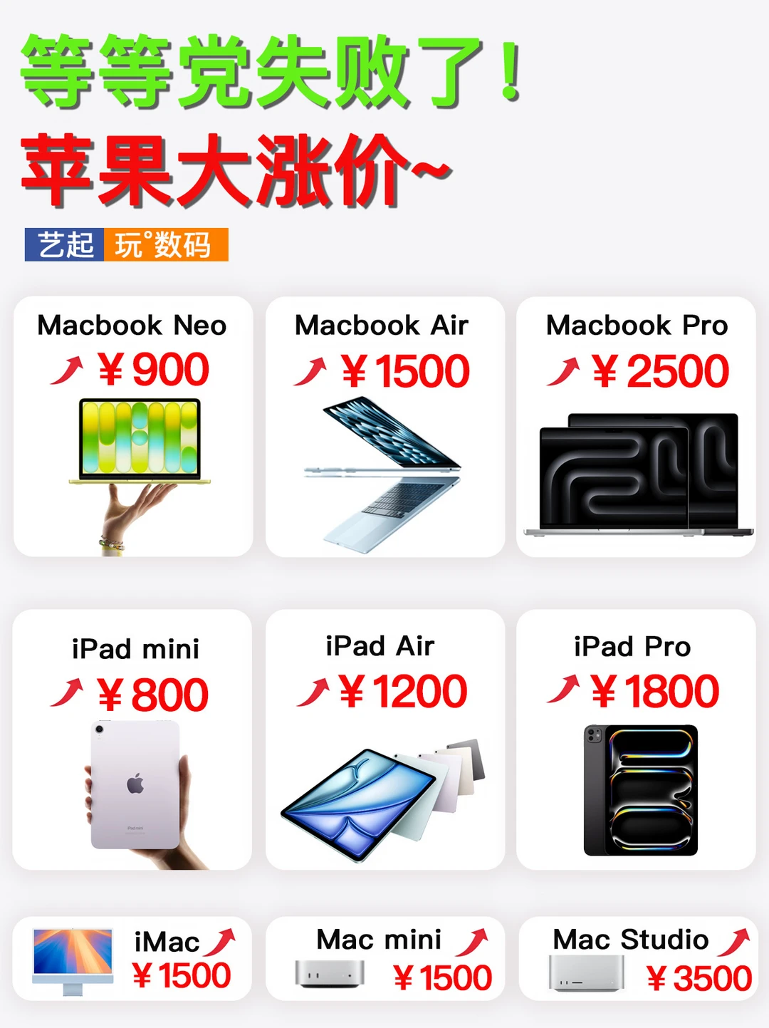 苹果涨价📈具体产品与价格一览