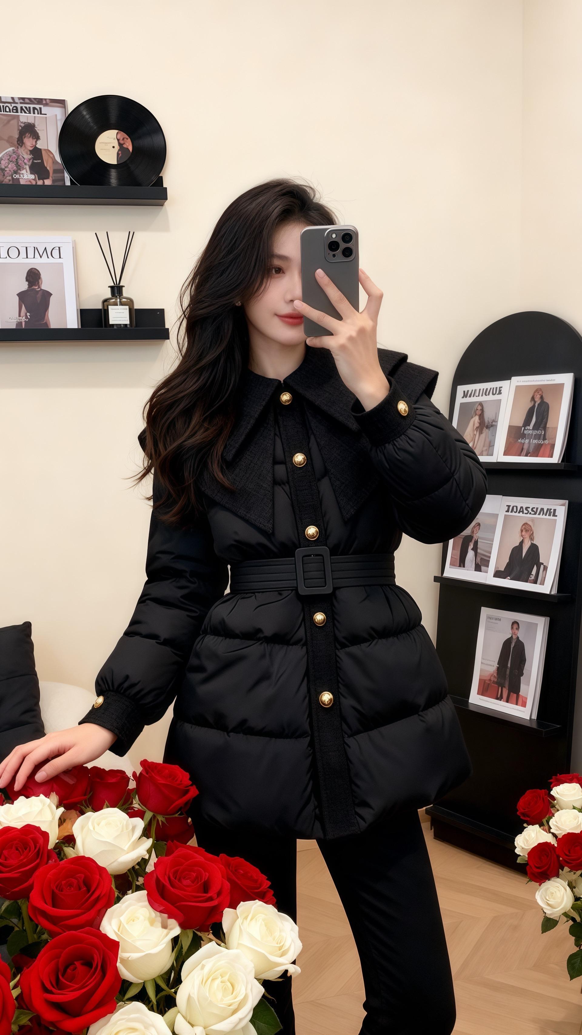 <p>气质范 黑色系穿搭 每日分享 穿搭 冬季穿搭 <!--{img...