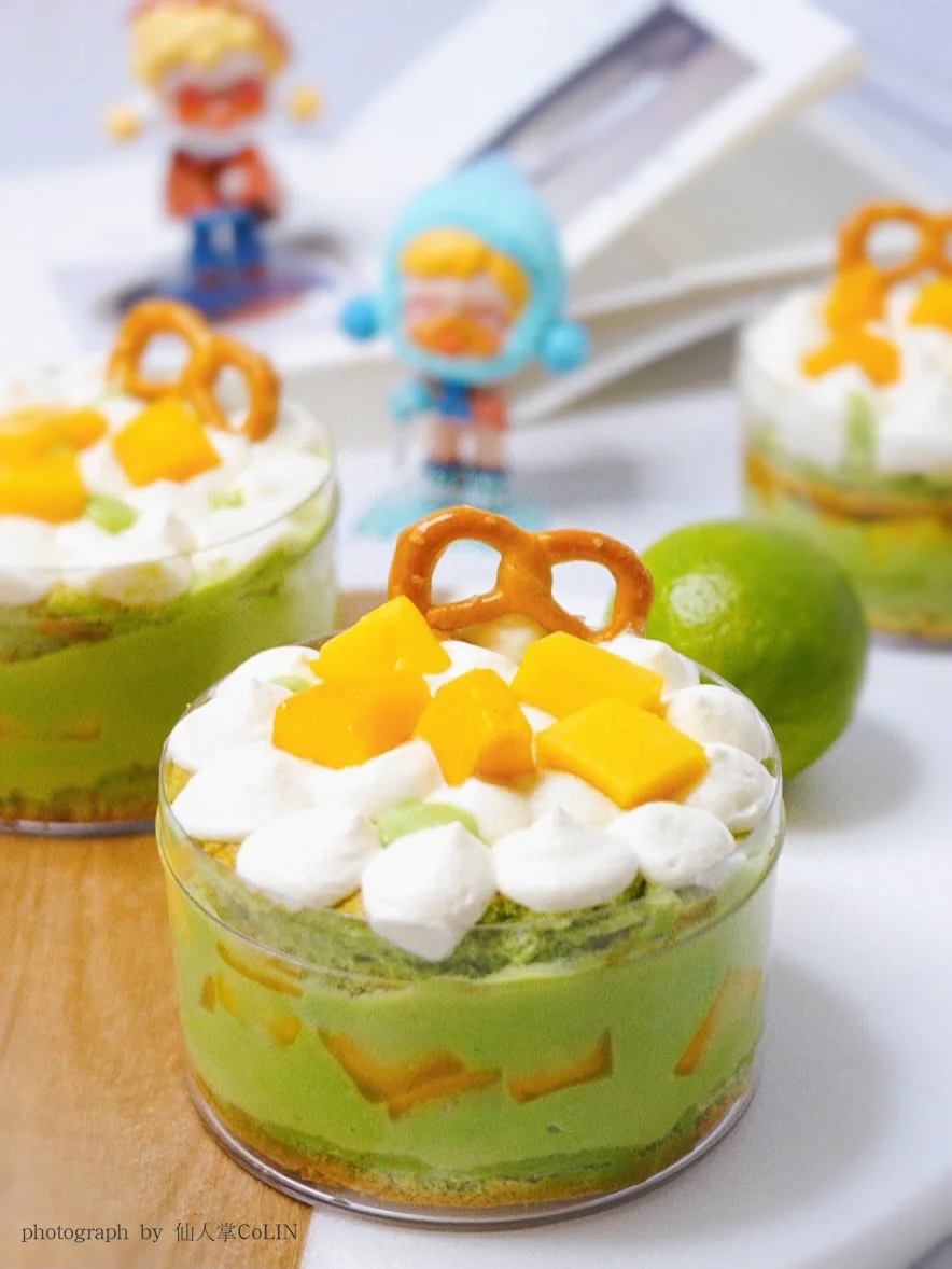 治愈系甜品🍃三重美味暴击の开心果盒子蛋糕