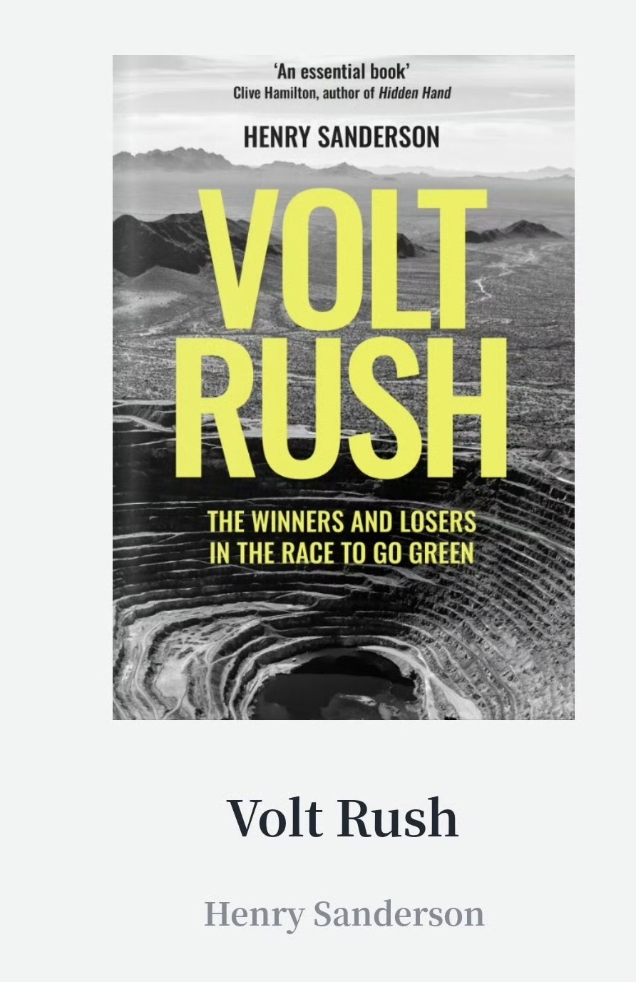 矿产原罪，不可明察。Henry 的图书《volt rush 》解释了钴矿天生具有的原罪，导致这注定是一条有争议的供应链。
按照这个逻辑，电动汽车似乎也只是被漂洗过的绿色新能源。

电池的正极材料镍钴锂，各有原罪不同。镍容易破坏土壤，钴有童工，锂则特别耗水。
然而这些矿才是供应链的原点，但它们远在地平 ​