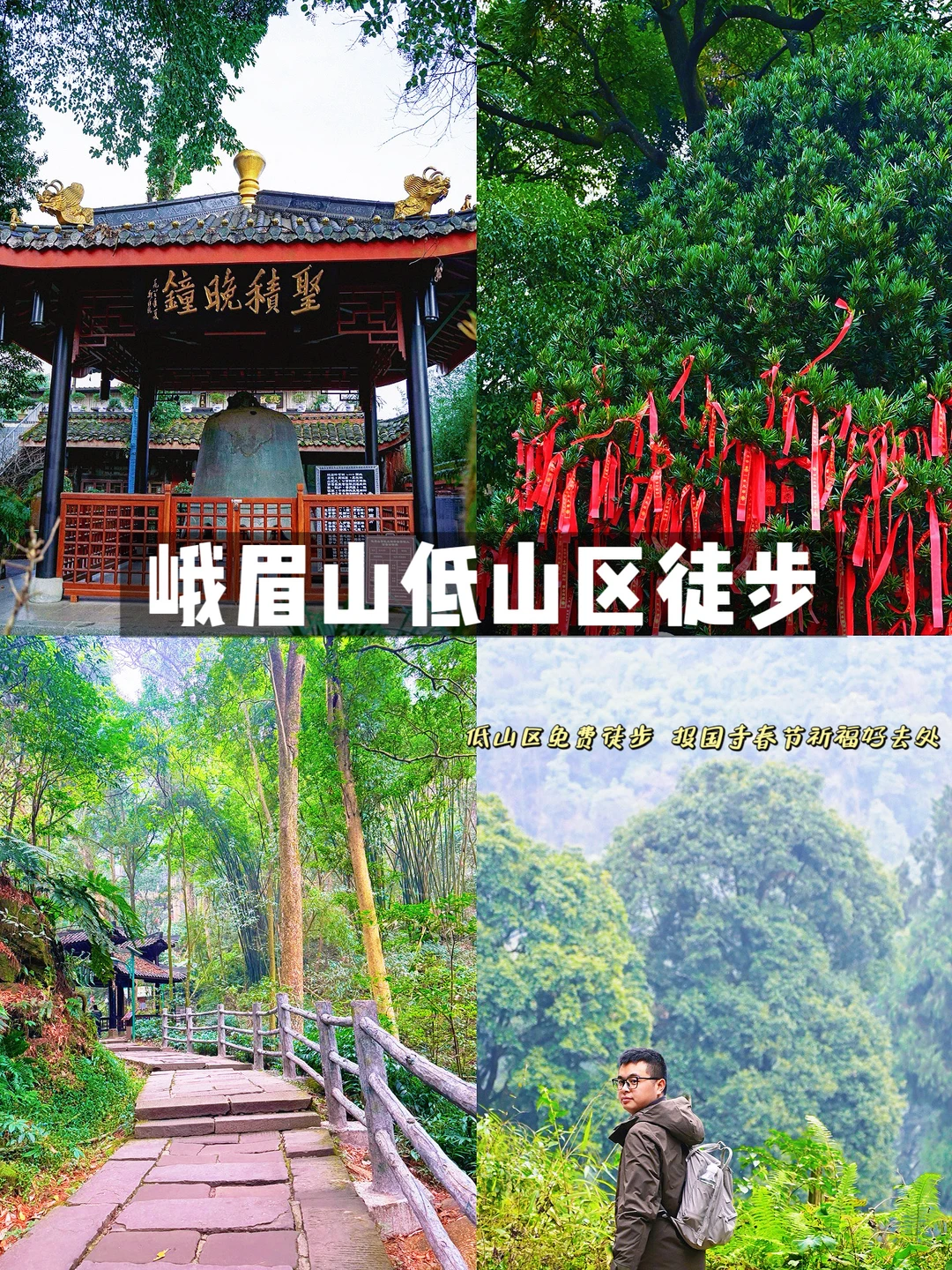 成都2h‼️峨眉山低山区免费徒步秘境🌲