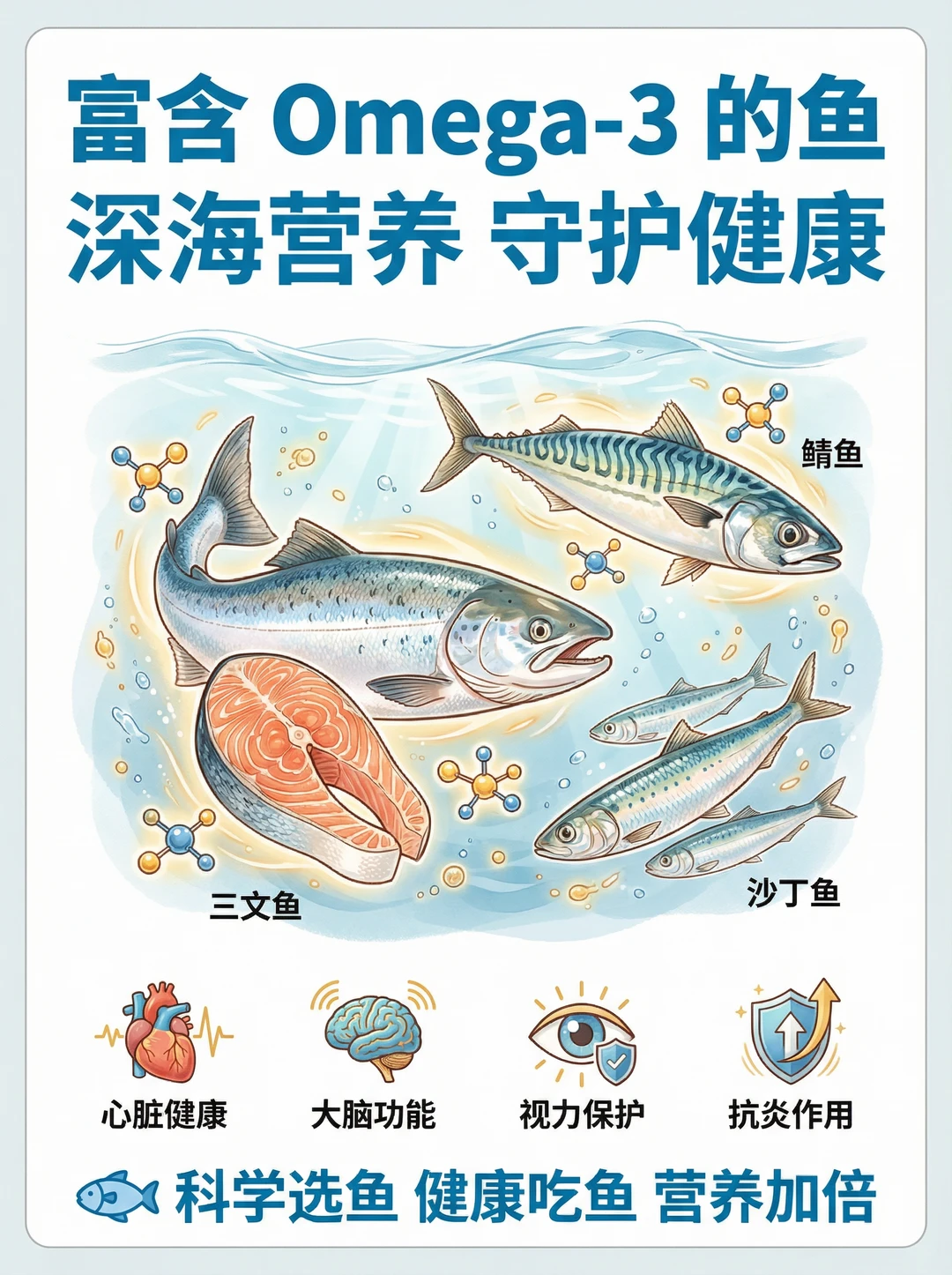 🏆富含Omega-3的“鱼中黄金”排行榜