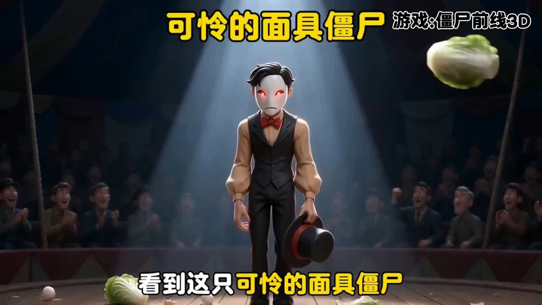 这个面具僵尸的故事好治愈#僵尸前线3D #游戏 #游戏解说 #ai工具