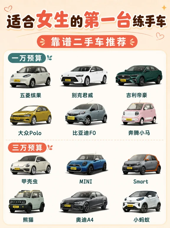 适合女生的首台练手车🚗新手避坑省钱必看