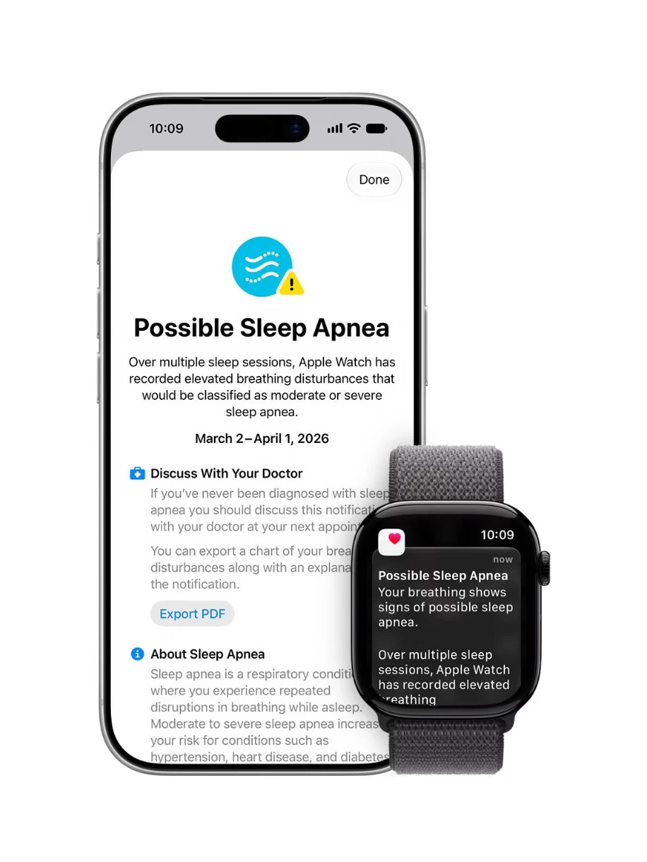 Apple Watch 国行睡眠呼吸暂停通知功能上线