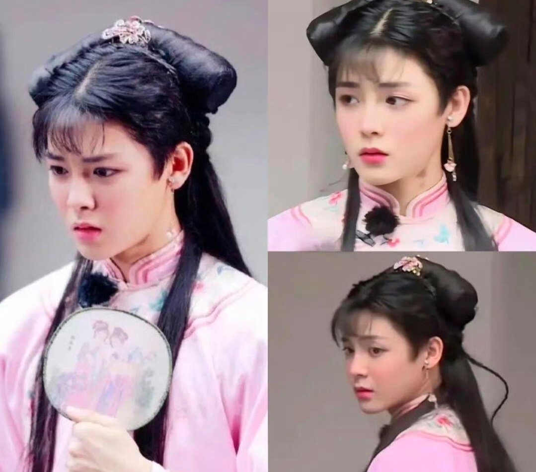 同样是男扮女装，马天宇侯明昊陈哲远长发造型，潘毅鸿成毅敖瑞鹏温婉造型，你们觉得哪一个最好看 ​