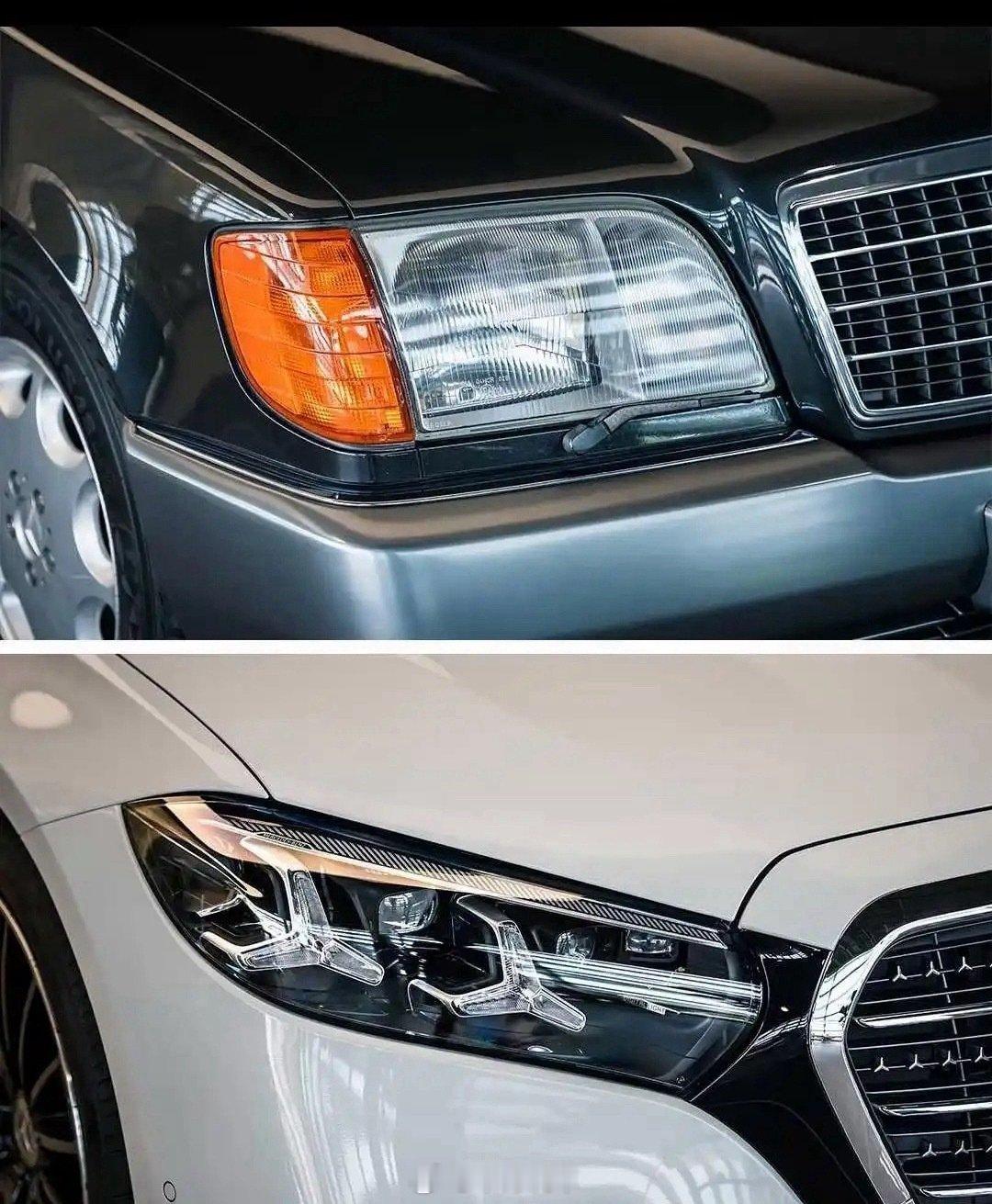 两代奔驰S，老款依然是无法逾越的经典 ​