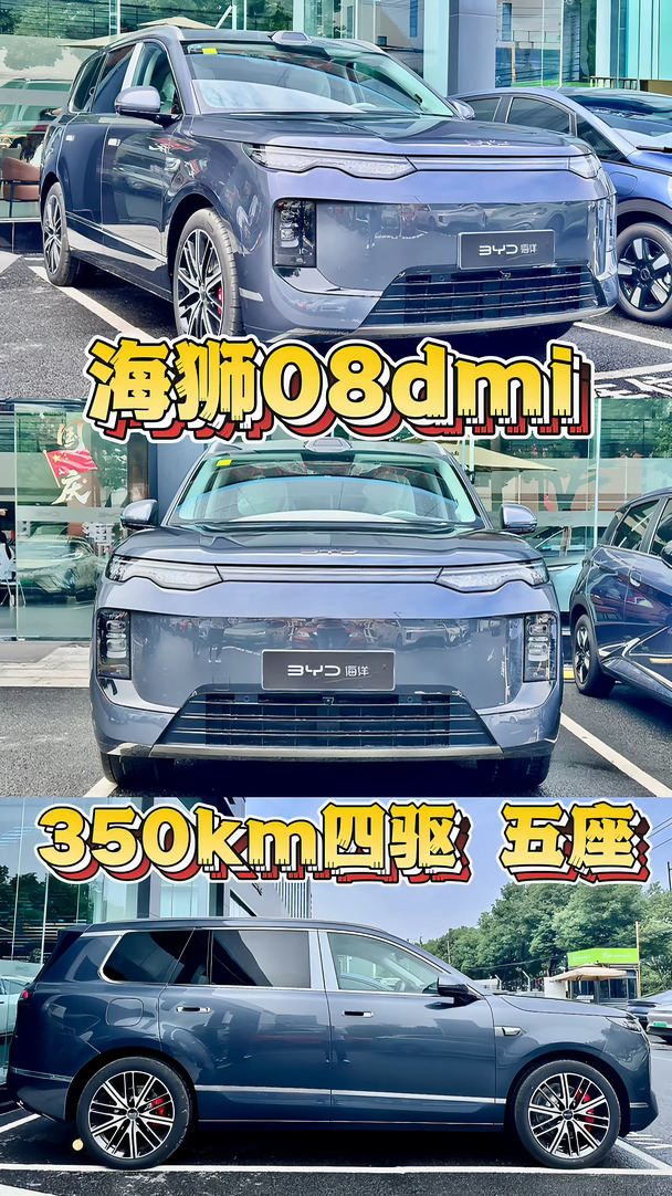 🔥稀缺现车｜海狮08 DM-i 五座四驱 繁星灰