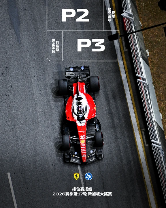 F1新加坡大奖赛排位赛最终成绩👆