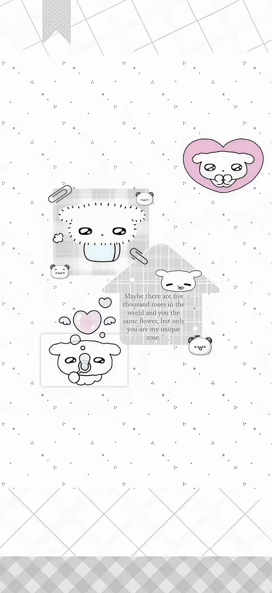 可爱壁纸｜平铺壁纸｜背景图丨安卓壁纸丨苹果壁纸丨iPhone壁纸丨ipad壁纸丨背景图丨聊天背景图丨灰色系丨低饱和丨ins风 ​