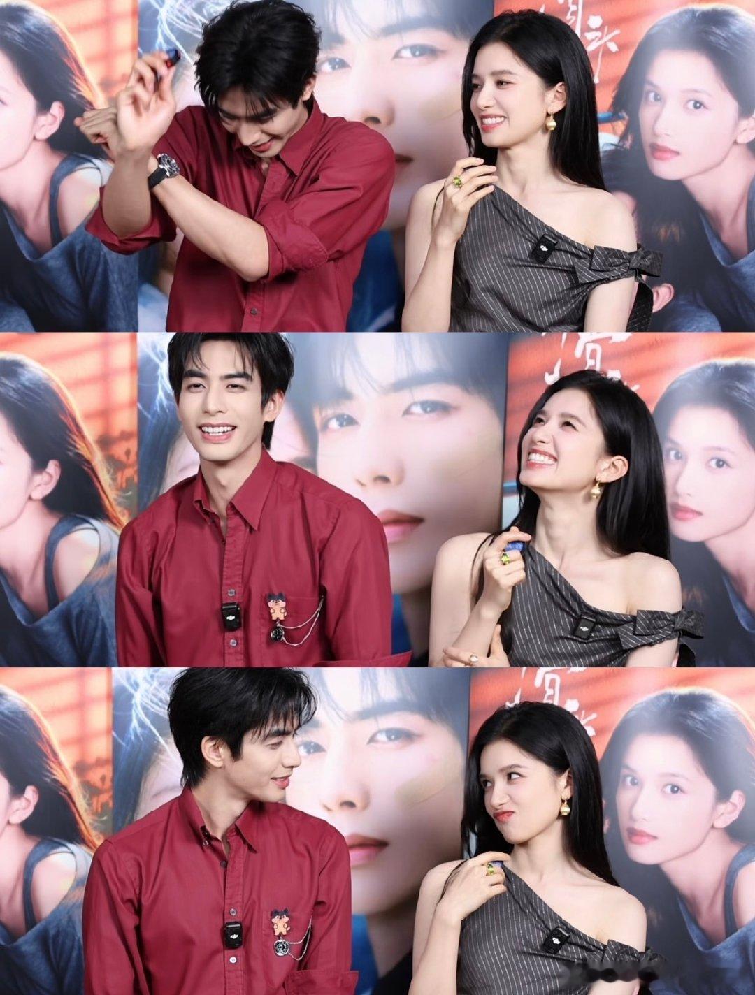 #曝张婧仪宋威龙行程高度重合#
可能是剧组宣传的需要，还是要等当事人的回应。看了一下之前宋威龙张婧仪互相模仿小动作这块真的要逐帧品鉴之！完全两个萌物萌力全开🥳双方为了力证自己回答正确还都模仿了好多次才罢休[哈哈] ​