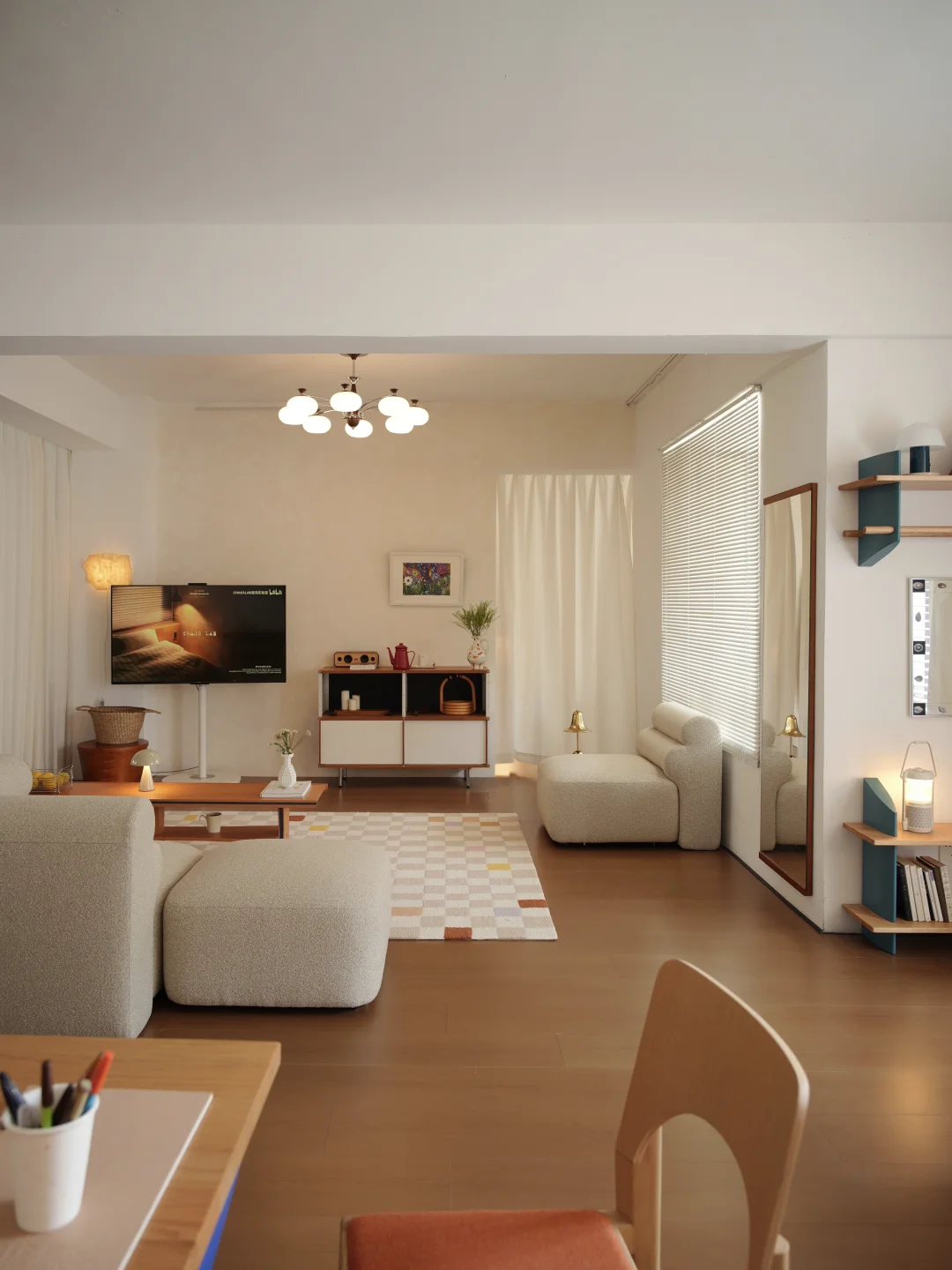 舍弃一间房，才拥有了这样的大客厅👏🏻