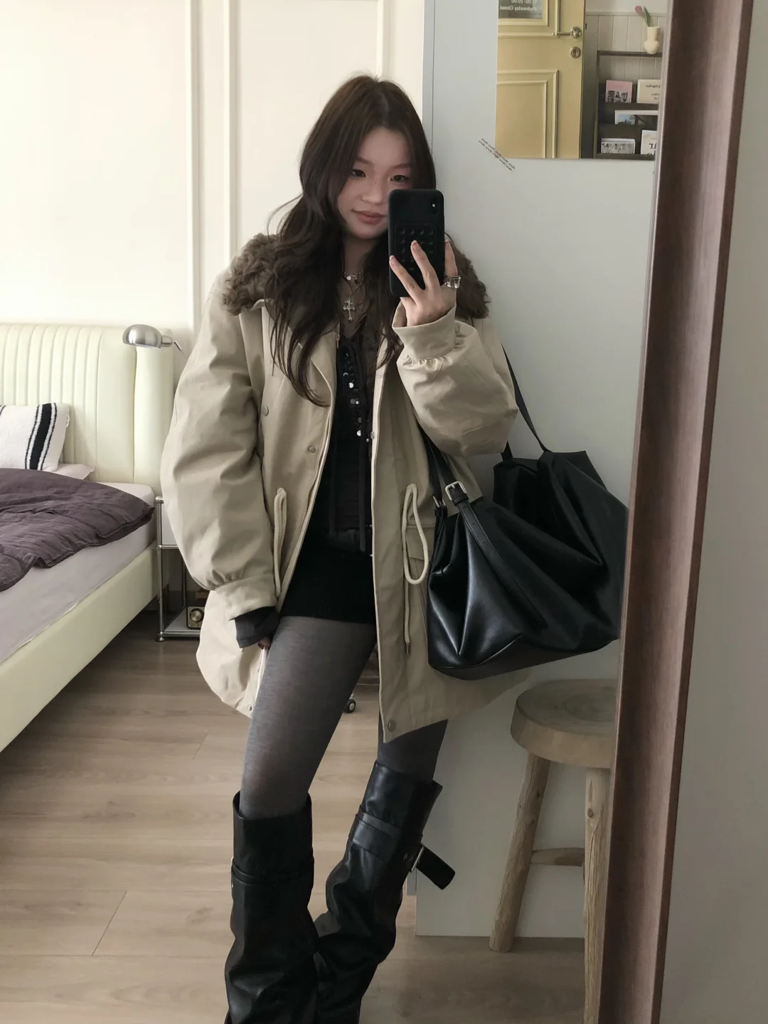 秋冬少不了派克服！！！