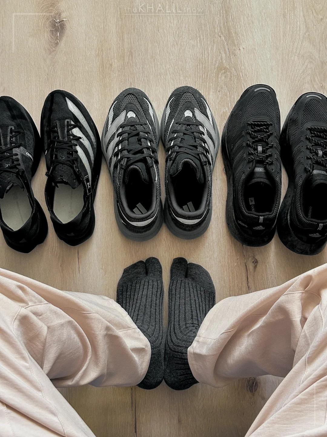 分享三双～轻弹增高～黑灰色调的球鞋