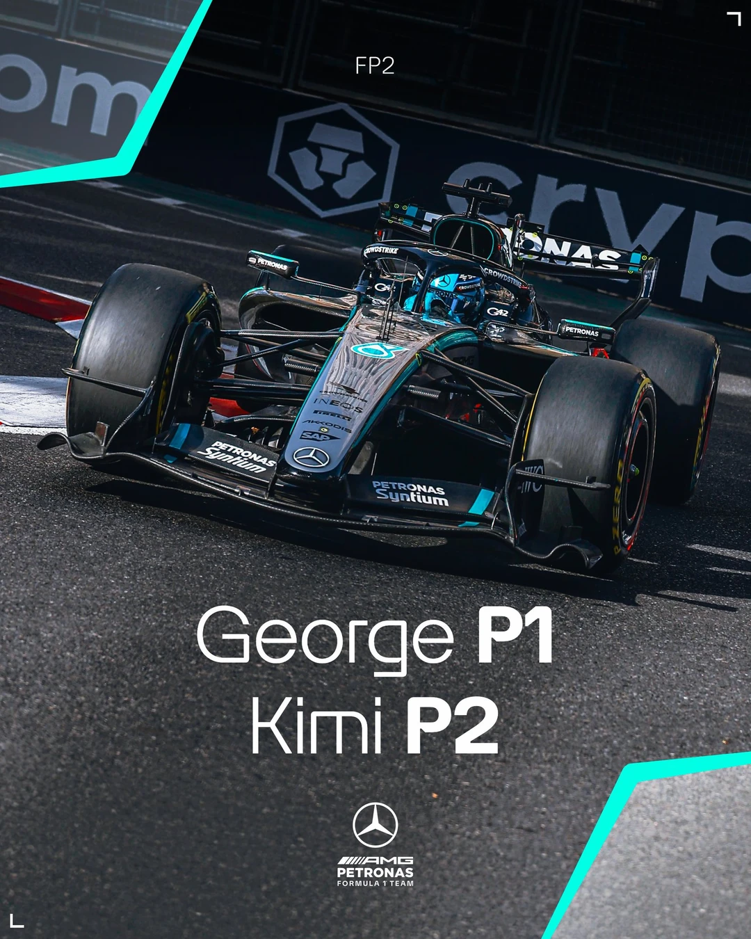 2026赛季F1阿塞拜疆🇦🇿大奖赛 FP2结束🔚
梅赛德斯车队车手拉塞尔排