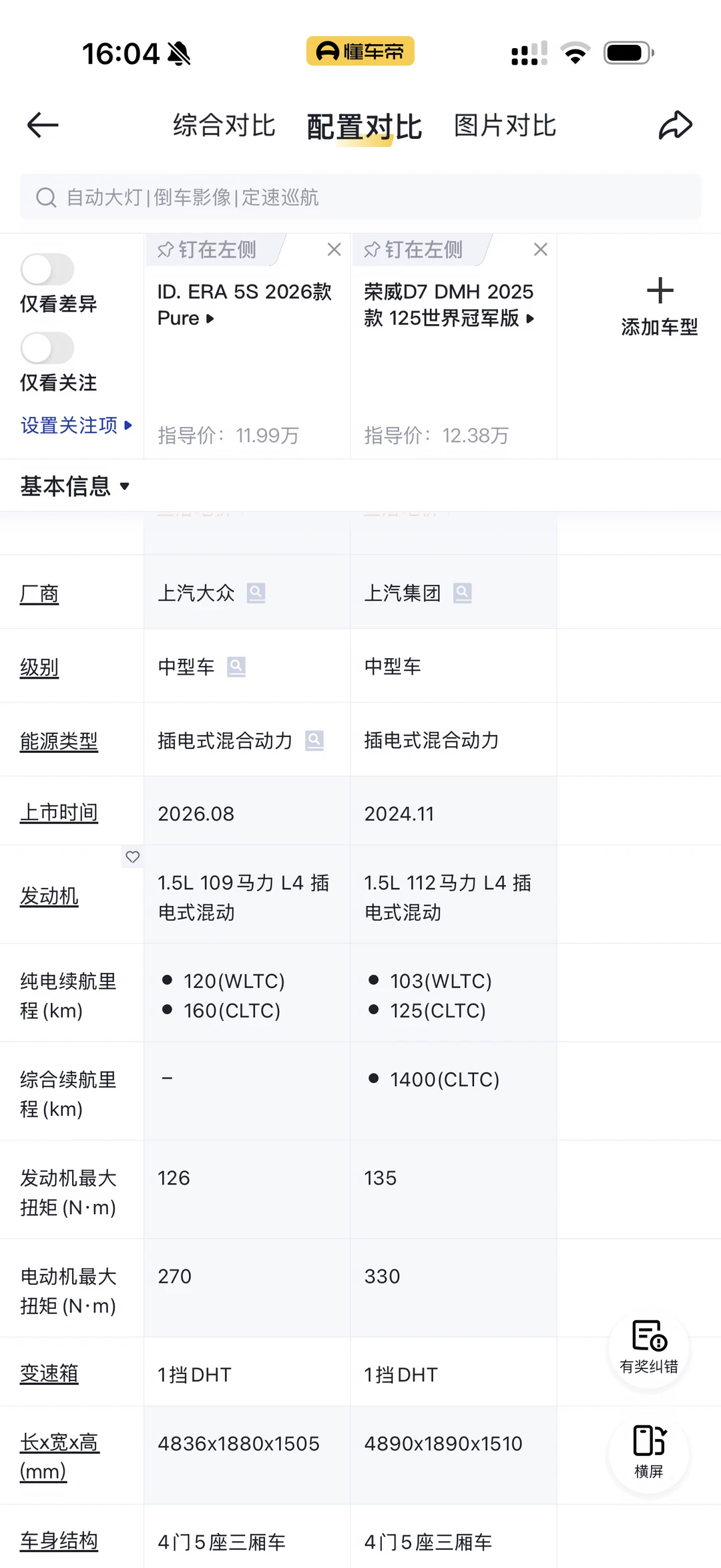 上汽ID5S真是荣威D7M换壳吗？
