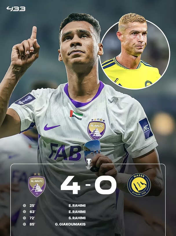 0-4惨败！C罗肘击惹争议！