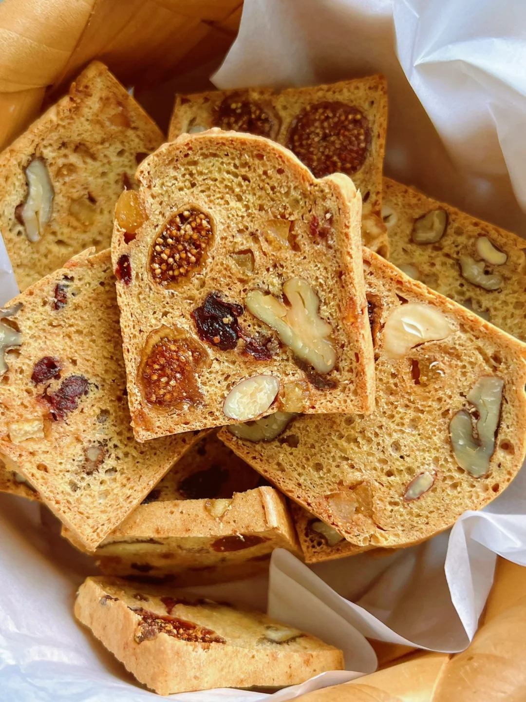 无糖无油无花果坚果薄脆饼干｜减脂期小零食