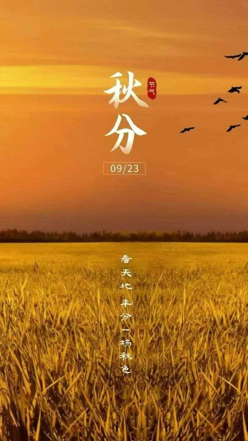学八字[超话]  今日秋分秋高气爽，暑气渐去，似乎正是快意时节，但是，秋季气温变化较大，空气湿度偏小，“肃杀之气”易侵入肌体，是个“多病事”的时节。还需多加注意 ​​​