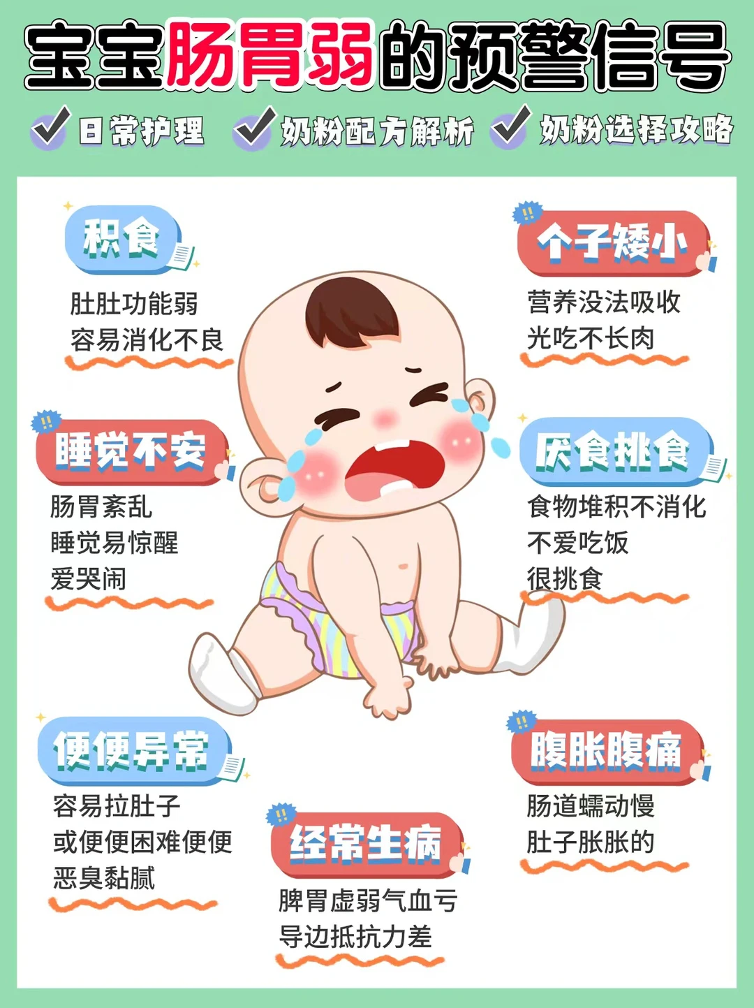 选奶不纠结！肠胃弱宝宝选奶攻略！