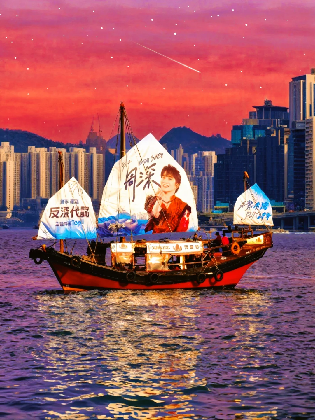 谁懂！🇭🇰见到周深落日痛船的含金量！✨