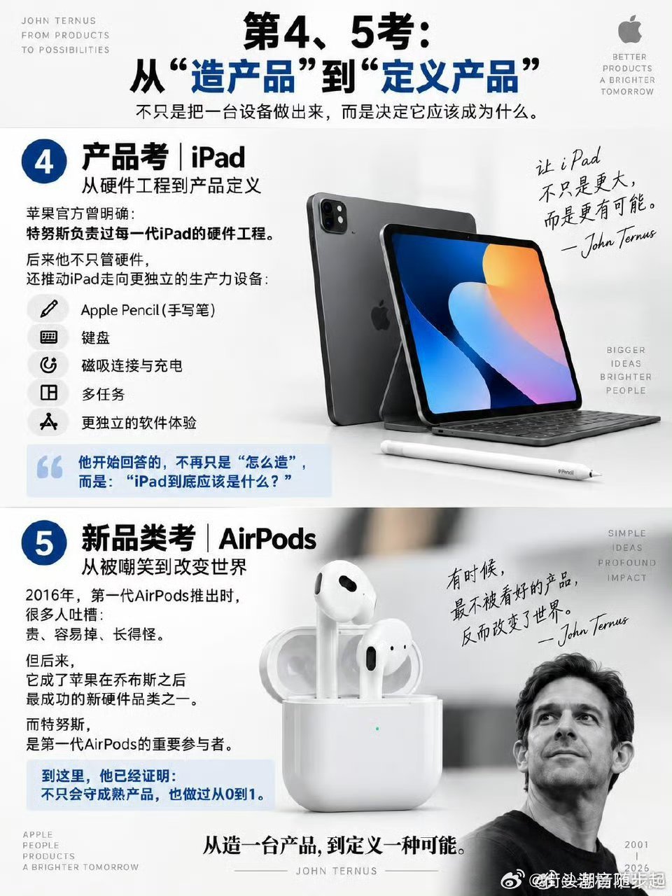 #苹果发布会进入特努斯时间#被特努斯圈粉了，不玩虚头巴脑的营销，掰开讲封装散热这些硬核内容，能看出苹果想要往实用耐用方向去靠拢哎 ​