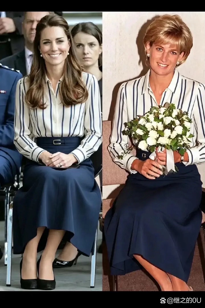 凯特王妃穿上戴安娜一样的衣服，婆媳俩谁更漂亮？ ​