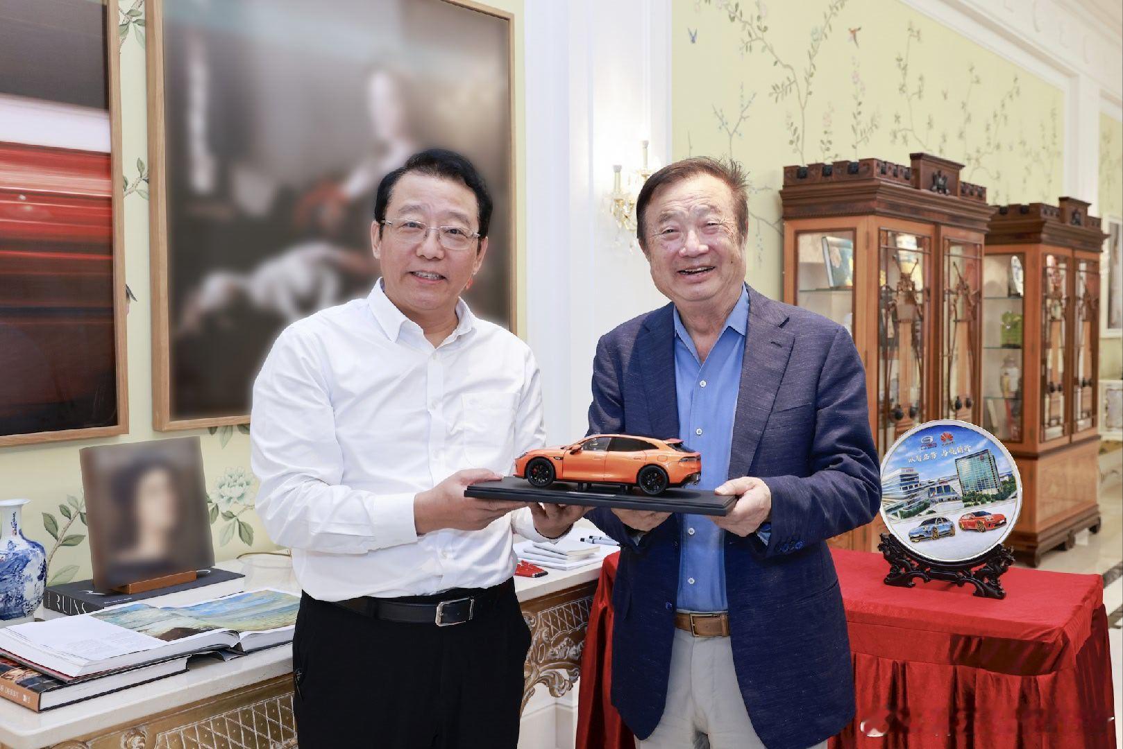广汽集团董事长冯兴亚与华为创始人任正非再次见面，只能在“道”的层面达成...