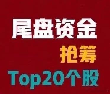 2026年7月31日 A股尾盘最后30分钟主力资金抢筹前20名：  1...