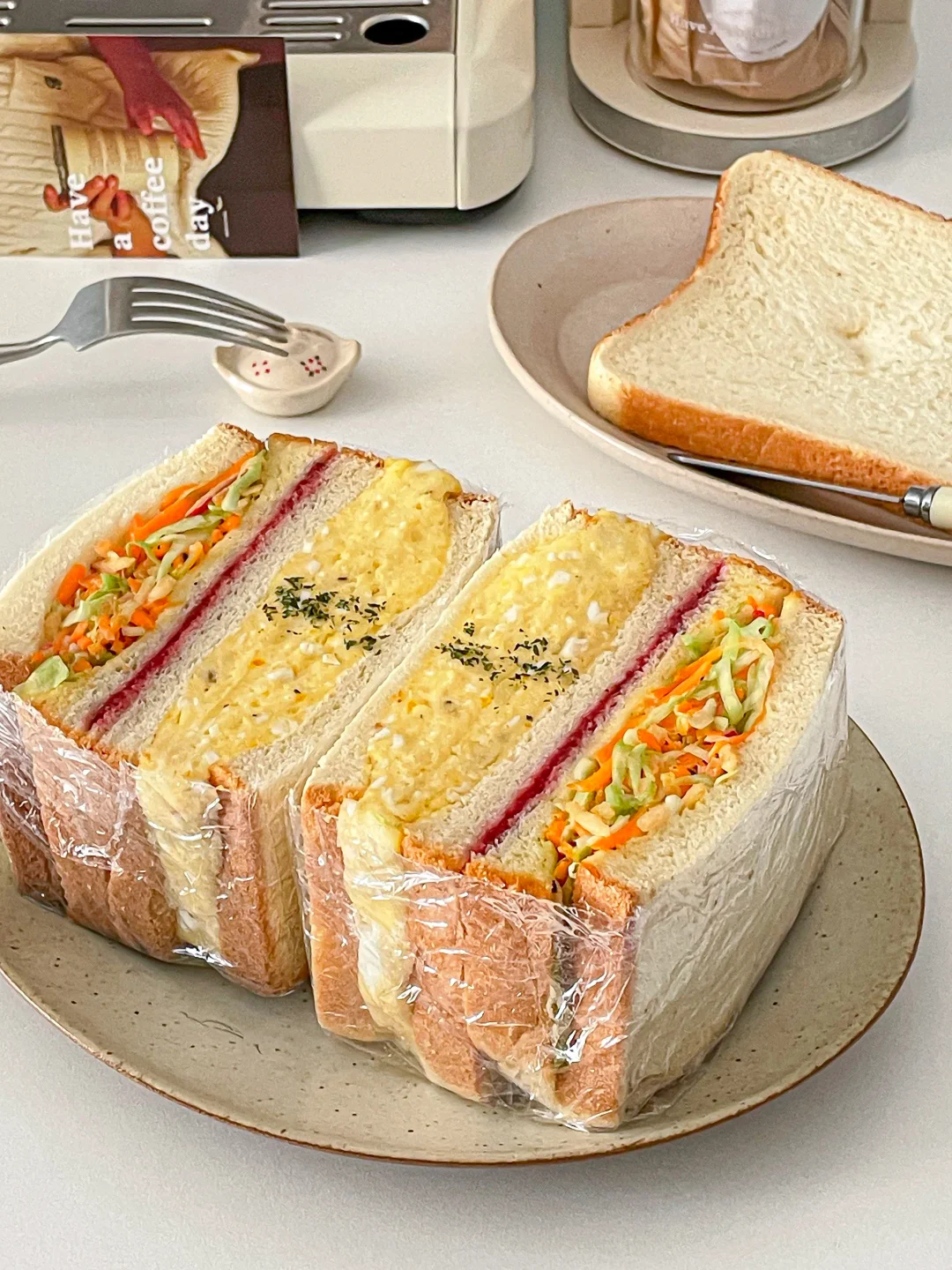 一口惊艳‼️韩国人气idol三明治🥪爆炸满足🤤