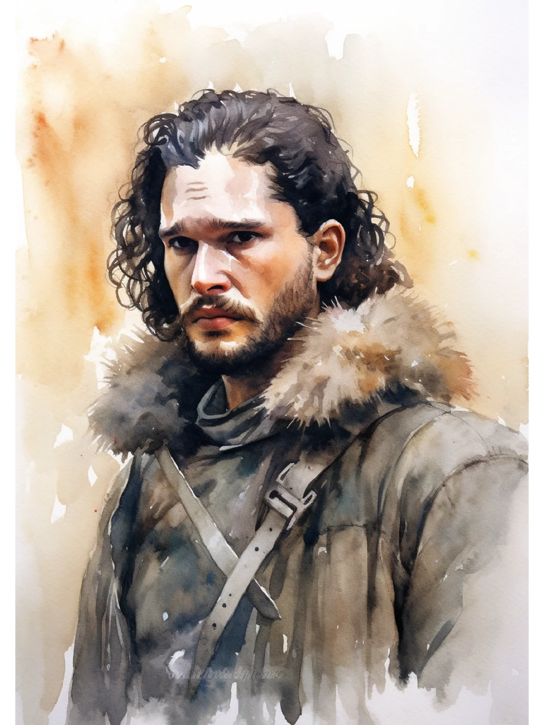 AI水彩人物：权力的游戏(2/2)冰与火之歌