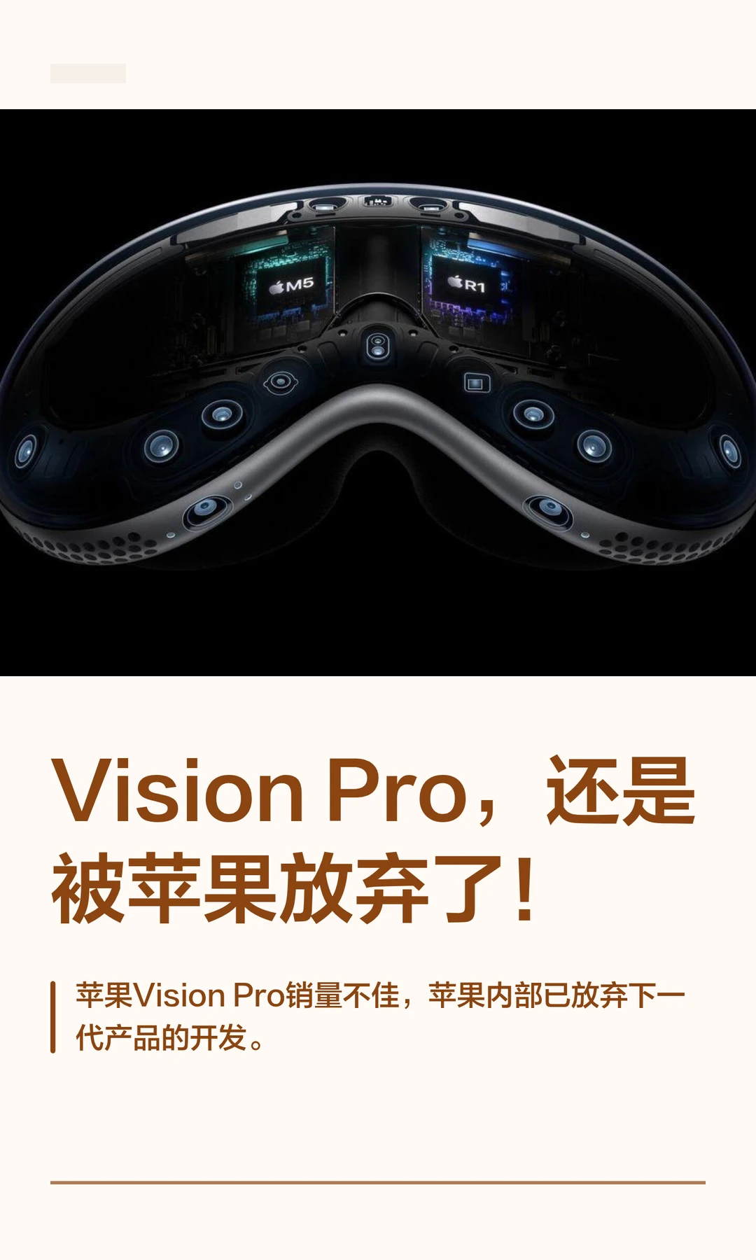 Vision Pro，还是被苹果放弃了！