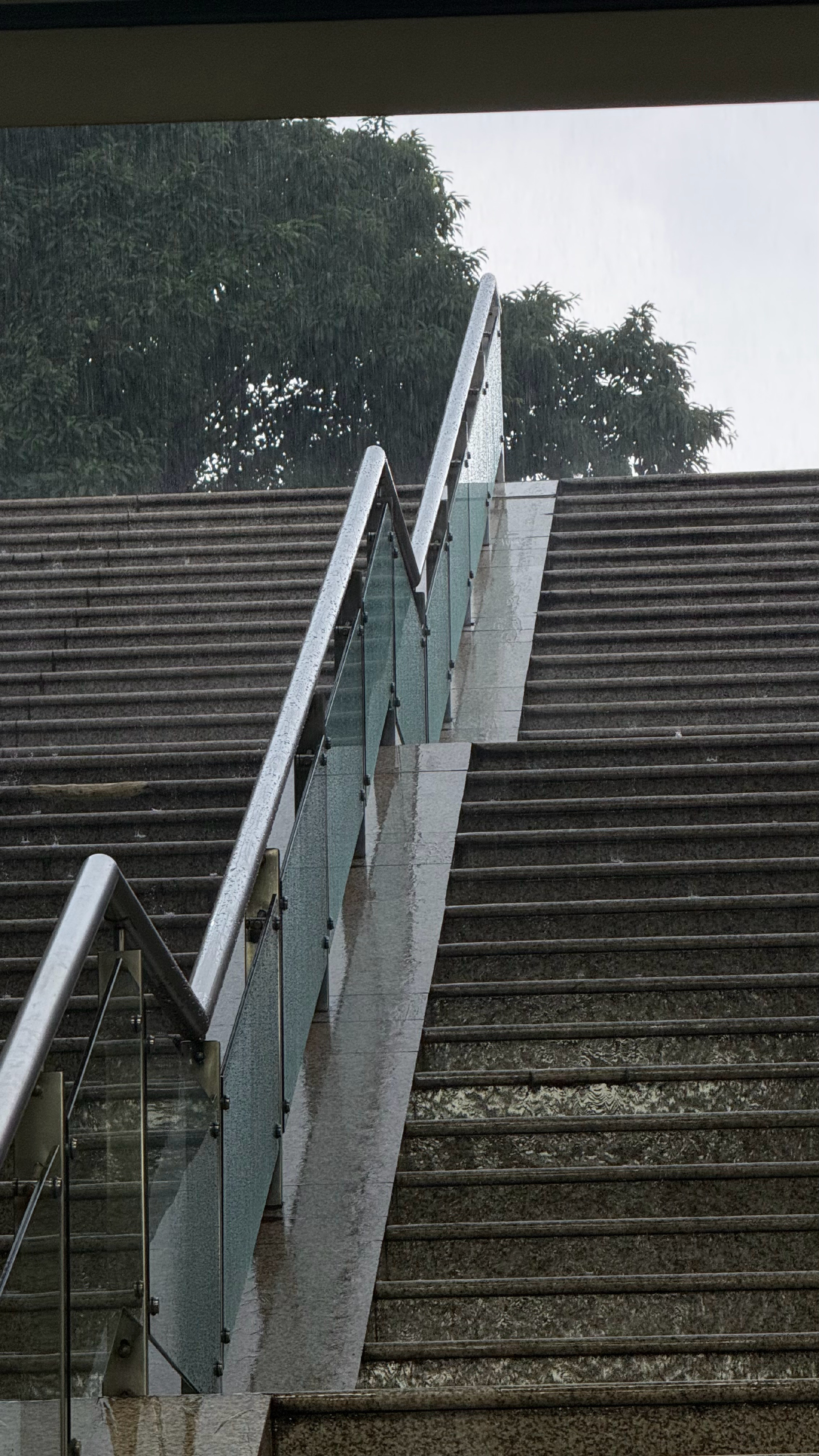 去拿护照结果下大雨越秀区 你闹麻了没拿成 回了家 结果这边晴空万里回到...