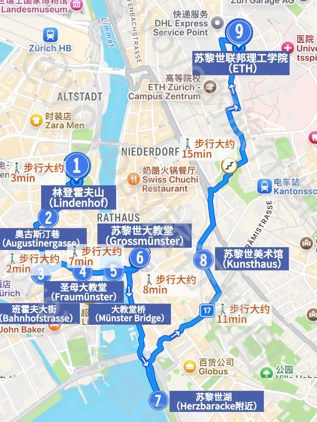 苏黎世一日漫游|这些地方走一遍比赶路香