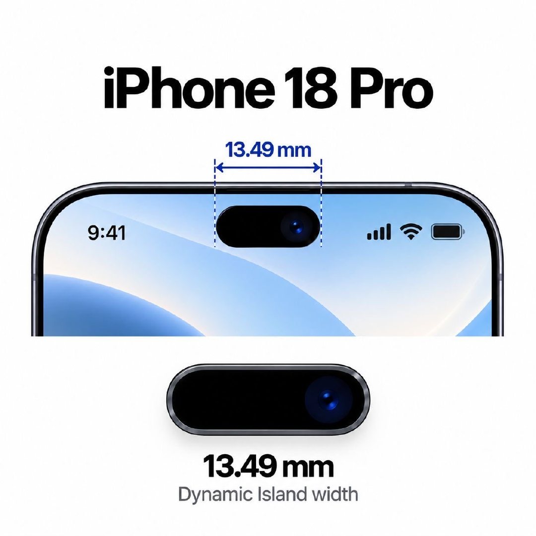 #曝iPhone18Pro灵动岛大瘦身#iPhone 18 Pro新的动态岛支持3个项目，已经在iOS 27中得到支持，以下是它的样子。

备注：代码要求传感器区域宽度小于100个布局点，或对于这种新模式低于16.57毫米，iPhone 17 Pro是20.76毫米。 ​