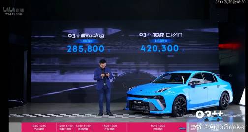 领克 03++上市价格公布了，应该是迫于现代伊兰特 N 的压力把四驱版...