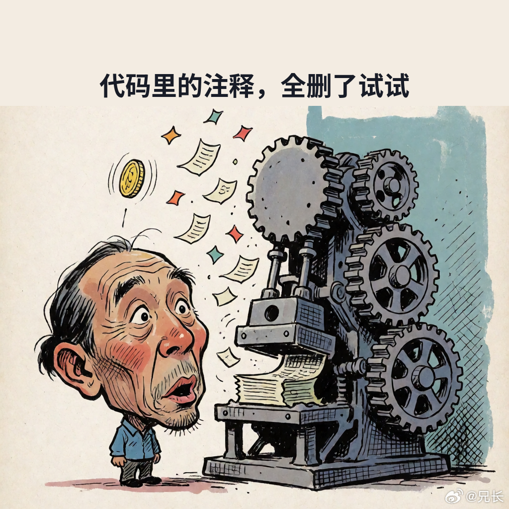 有人干了件挺轴的事。

他把代码库里所有的注释全删了，一条不剩，删掉大约十六万八千行。然后拿同一个 AI agent，在带注释和不带注释两份代码上跑同一批任务，每个任务跑三遍。

结果有点扫兴：写出来的代码一样能用。lint、类型检查、原有测试全过，大任务里还有个 agent 没见过的隐藏测试，六次运行 ​