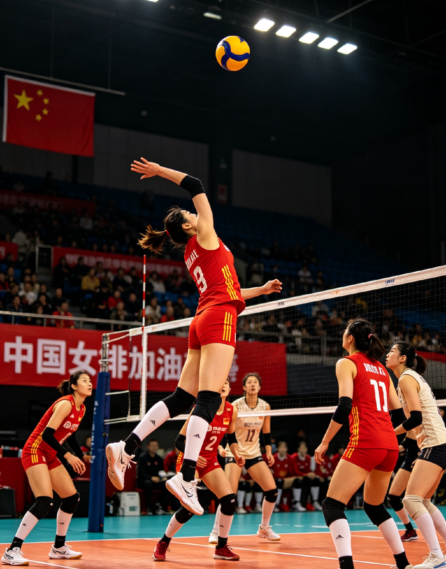 🔥3:0拿下！中国女排锁定小组第一，继续冲！

9月18日，2026爱知·名古屋亚运会女排B组小组赛，中国女排3比0战胜哈萨克斯坦女排，取得两连胜，并提前锁定小组第一，成功晋级八强。
 
赛场上，女排姑娘们攻防坚定、配合流畅，每一次扣杀、每一次救球，都展现出中国女排特有的韧劲。作为一路陪伴她们走来的