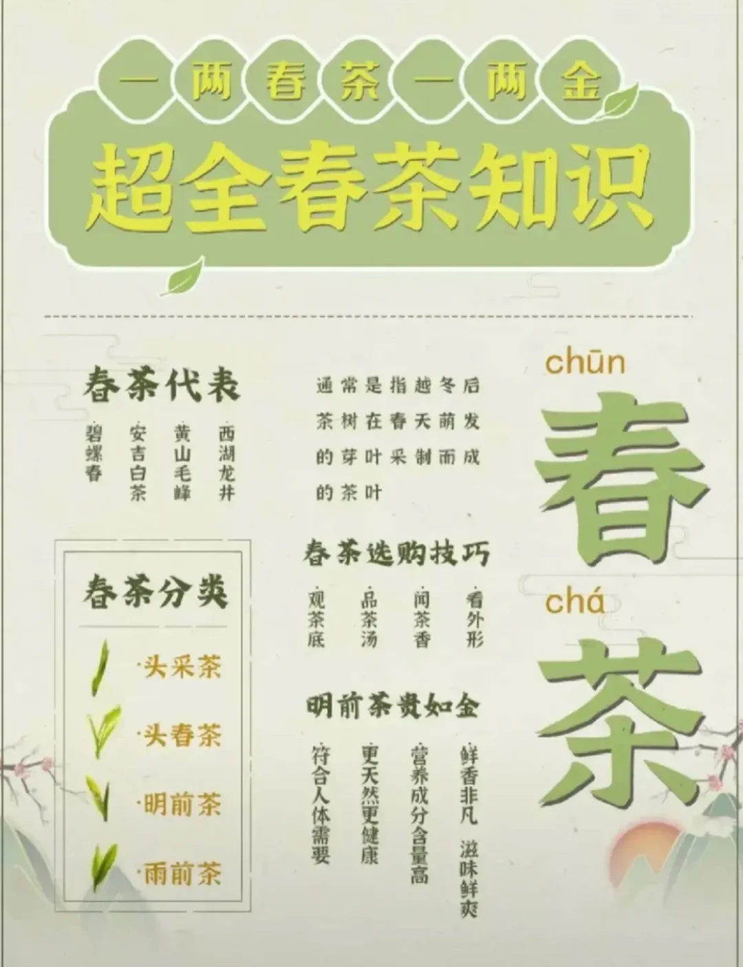 喝茶人必读秘籍之一：四季之茶到底有啥不同？