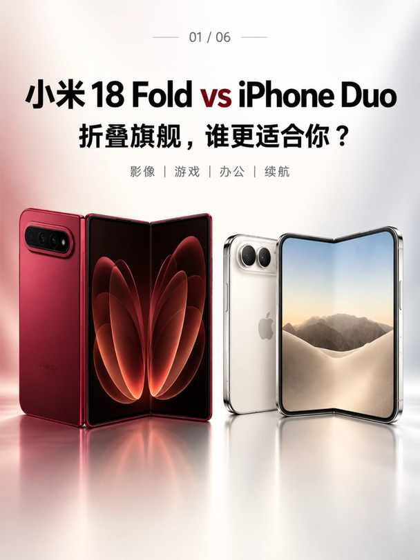 小米18Fold vs iPhone Duo｜差别比想象中大