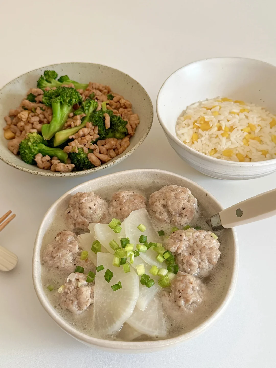 好喜欢这样干净清爽的饭菜