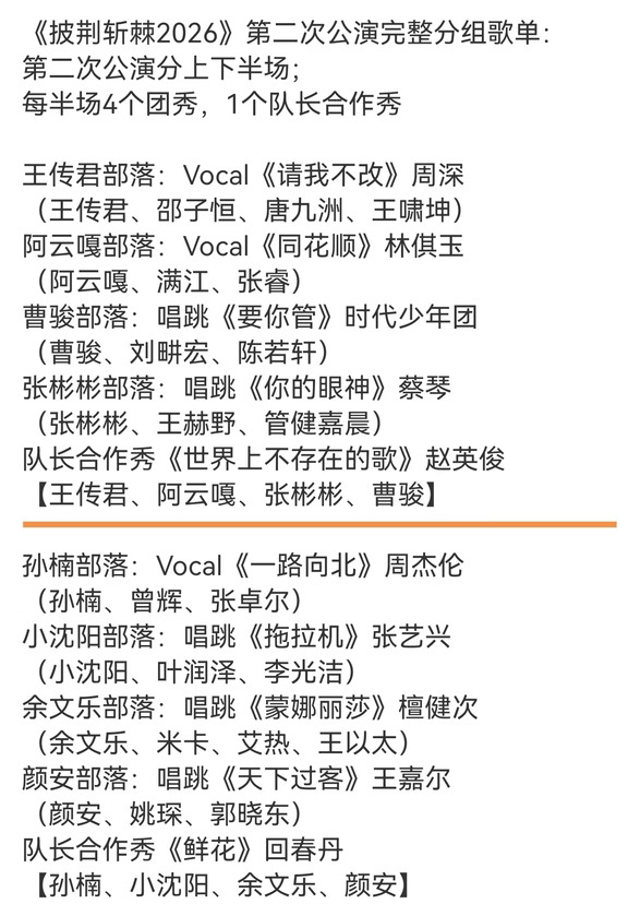 批哥二公歌曲，阿云嘎满江张睿《同花顺》