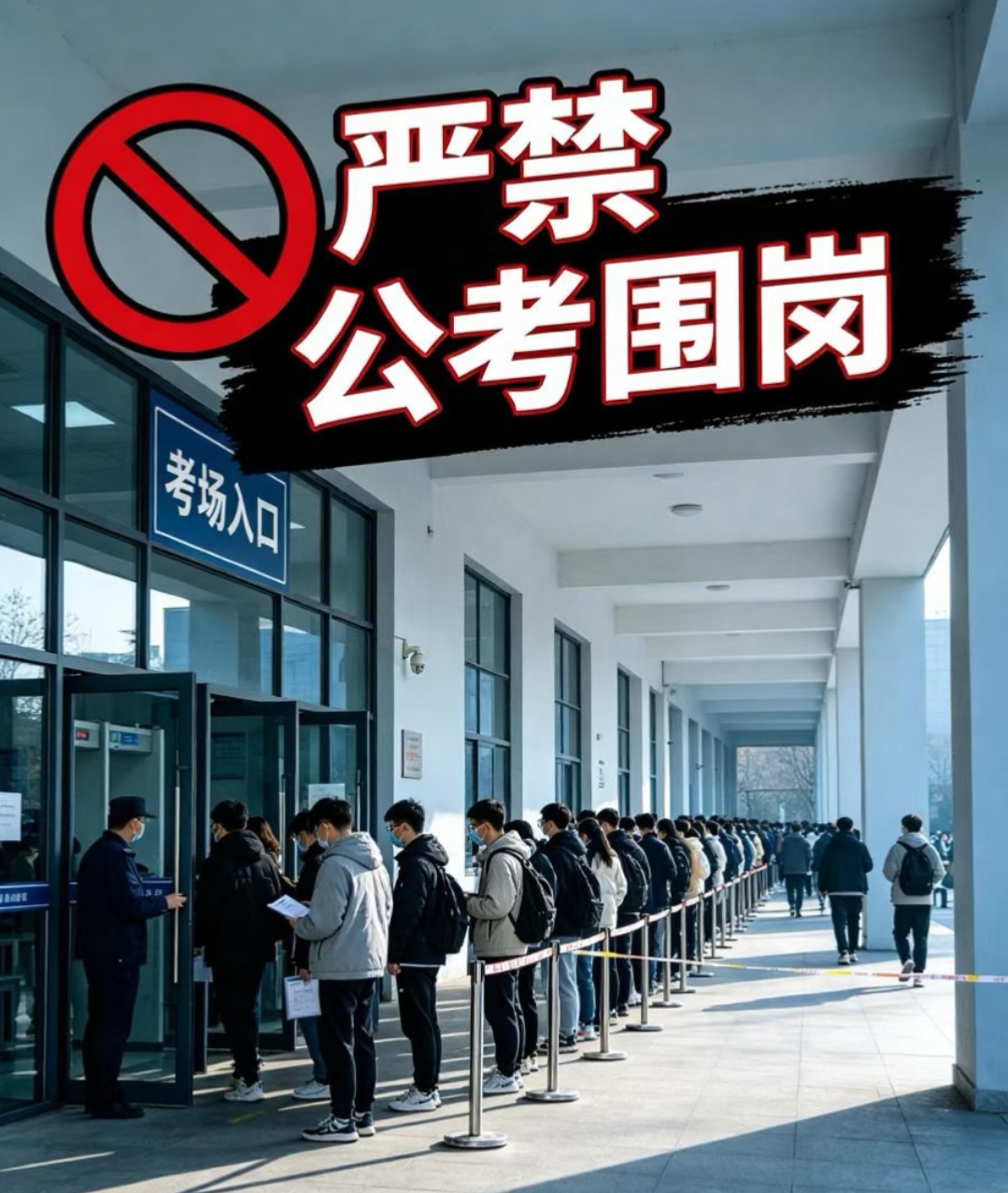 人民日报发声！严打公考围岗，不让老实备考的考生吃亏
 
辛辛苦苦备考大半年，选岗时看见岗位报了上千人，直接吓得放弃报名？小心这可能是别人刻意制造的假象，也就是公考圈里的“围岗”。
 
所谓公考围岗，就是不法分子盗用大量身份信息集中报考同一个岗位，制造竞争火爆的假象，劝退其他考生，给自己人降低竞争压力