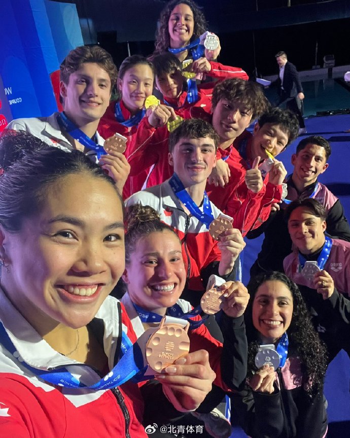 2026年世界泳联跳水世界杯加拿大蒙特利尔站，在混合团体决赛中，由郑九...