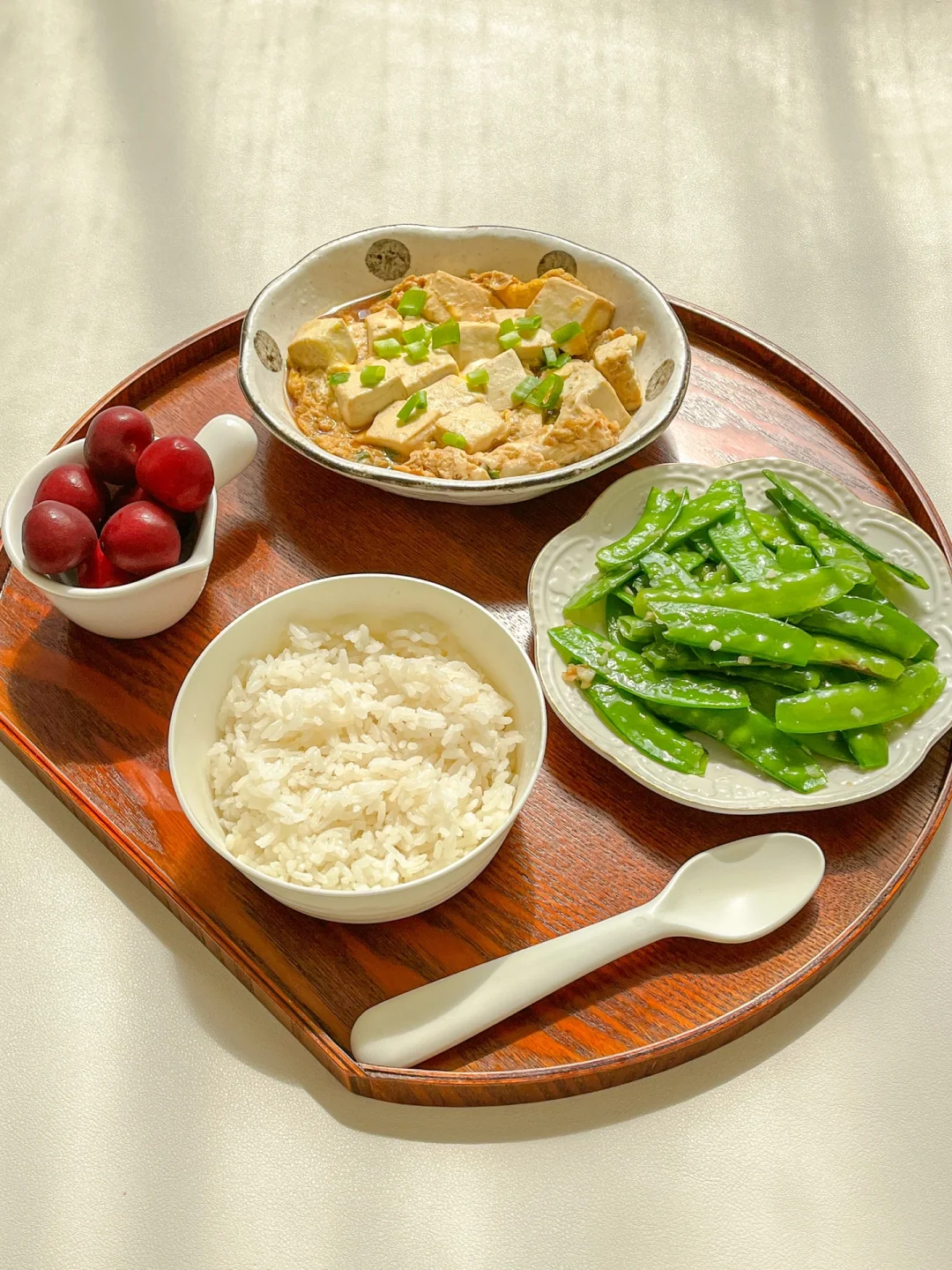 春季减脂餐｜抱蛋豆腐🥢清炒荷兰豆