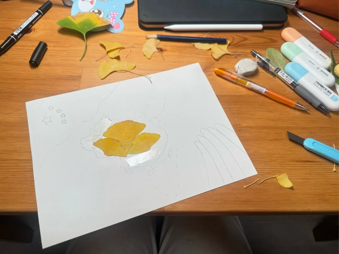 幼儿园的落叶手工也要与地理相关