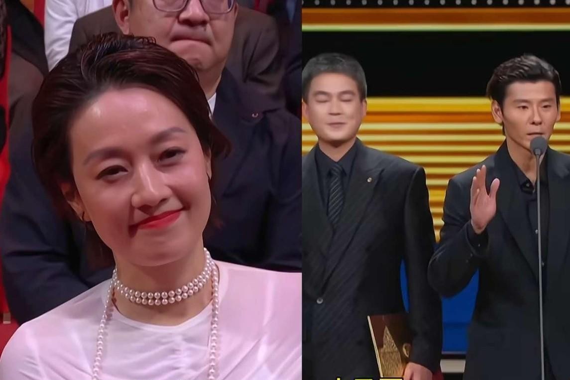 刚在戏里谈完恋爱，转头就在大奖颁奖礼上管女主角叫“哥”，蒋奇明这一嗓子，直接把台下坐着的一众大咖全给逗乐了。
换作别的严肃晚会，年轻演员见到马伊琍这种资历的，谁不是规规矩矩欠个身、喊一句客气又疏离的“马老师”？
偏偏蒋奇明完全不按套路出牌。
俩人在《我的阿勒泰》里演的可是对手戏，高晓亮和张凤侠