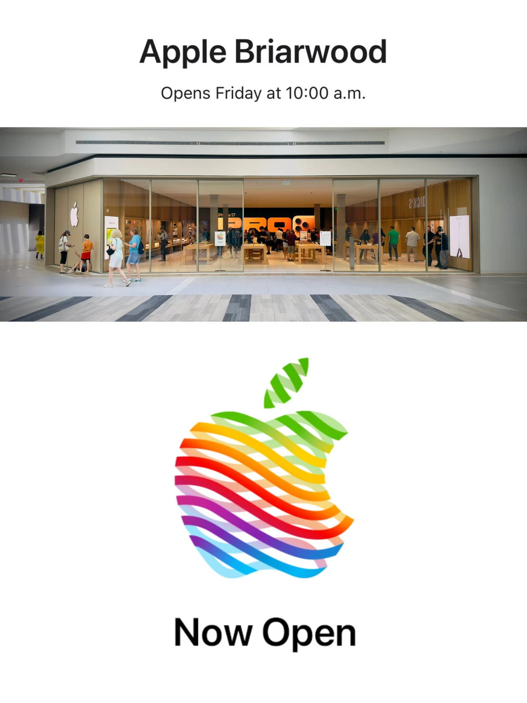 Apple Briarwood新地址看到了WATCH STUDIO