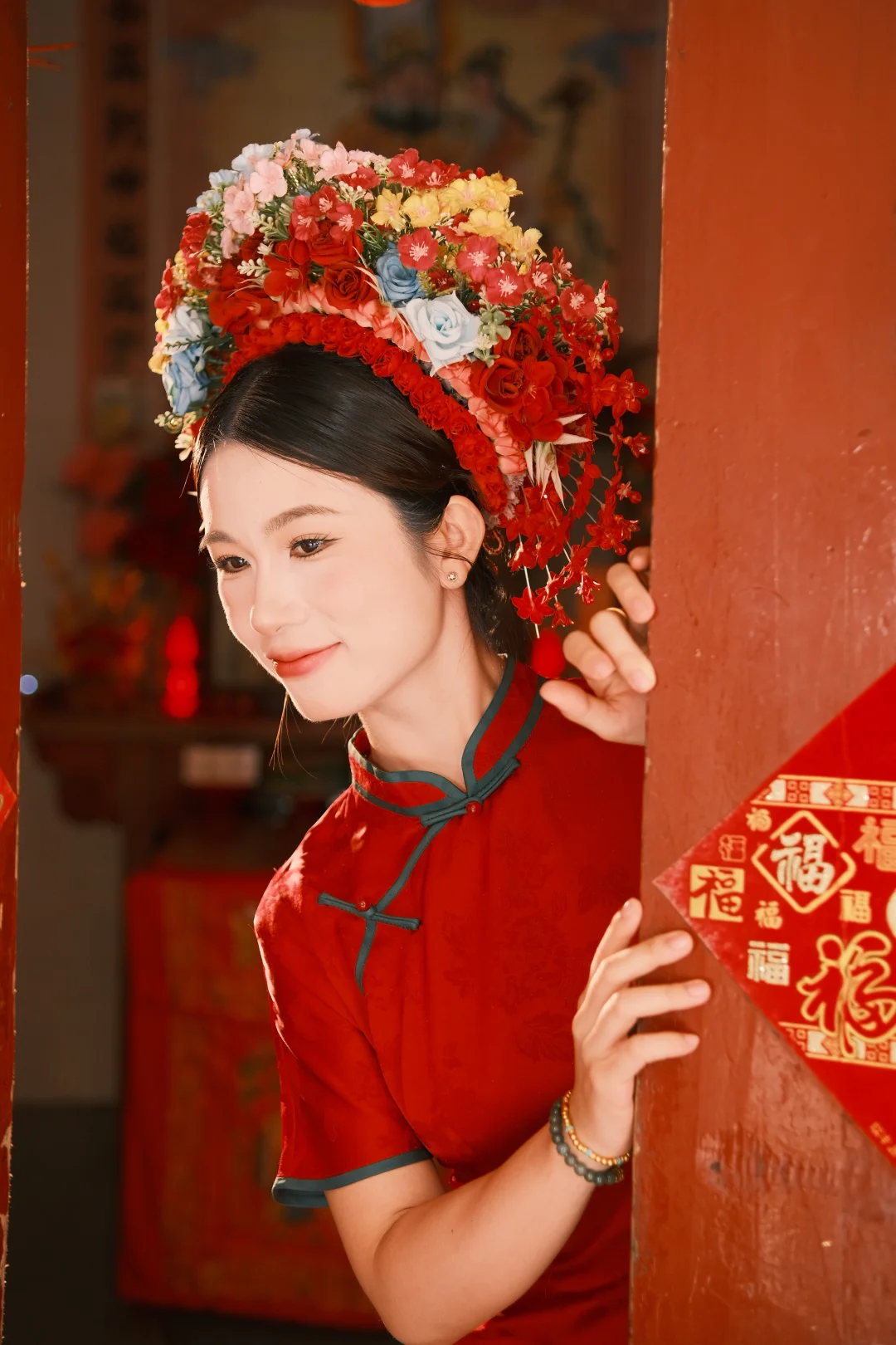 浔埔簪花｜不得不说红色真的好出片！