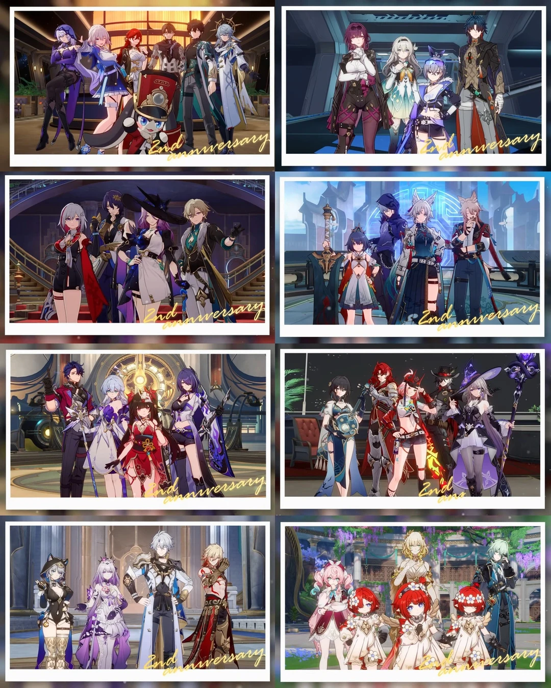 星穹铁道二周年外服合照！